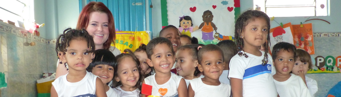 Care for Children in a Creche Voluntary Programme in Rio de Janeiro in Brazil