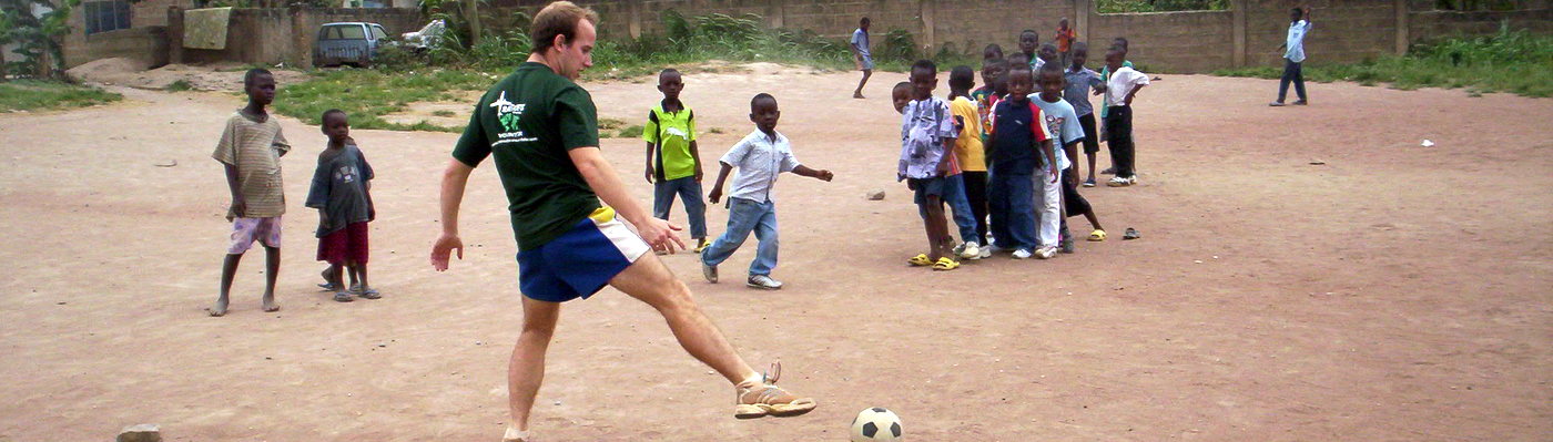 Coach Football to Disadvantaged Children in Ghana