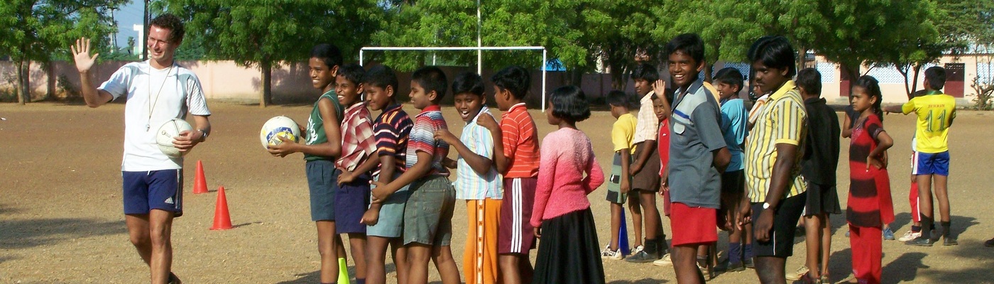 Coach Football to Children in India