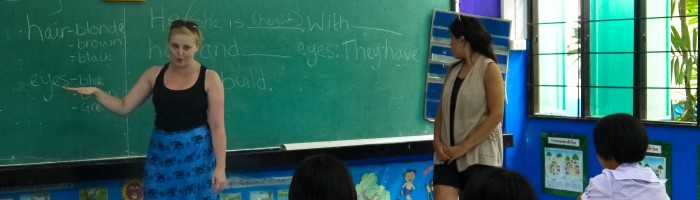 Teach Children in Singburi in Thailand