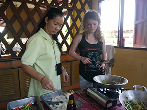 Cookery Class in the Culture Week in Thailand